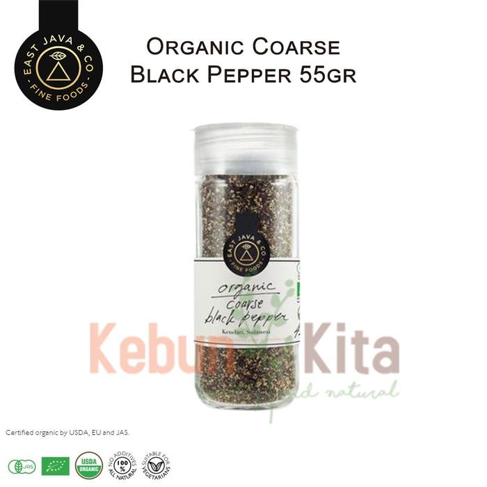 

East Java & Co Organic Coarse Black Pepper 55 gr (Lada Hitam)