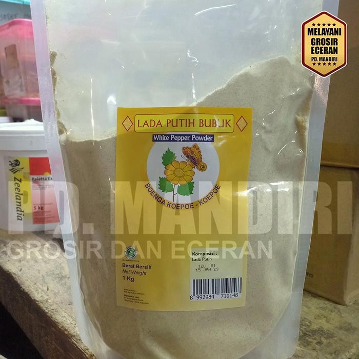 

BOENGA KOEPOE KOEPOE LADA PUTIH BUBUK 1 KG