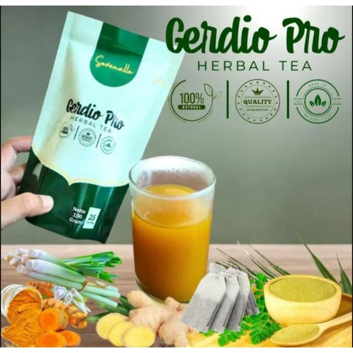 

Terlaris Gerdio Pro Teh Herbal Alami Untuk Asam Lambung & Gerd Halal Mui