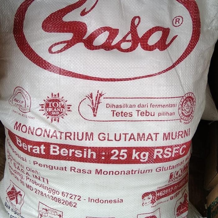 

Sasa Mecin Penyedap makanan 25kg karungan