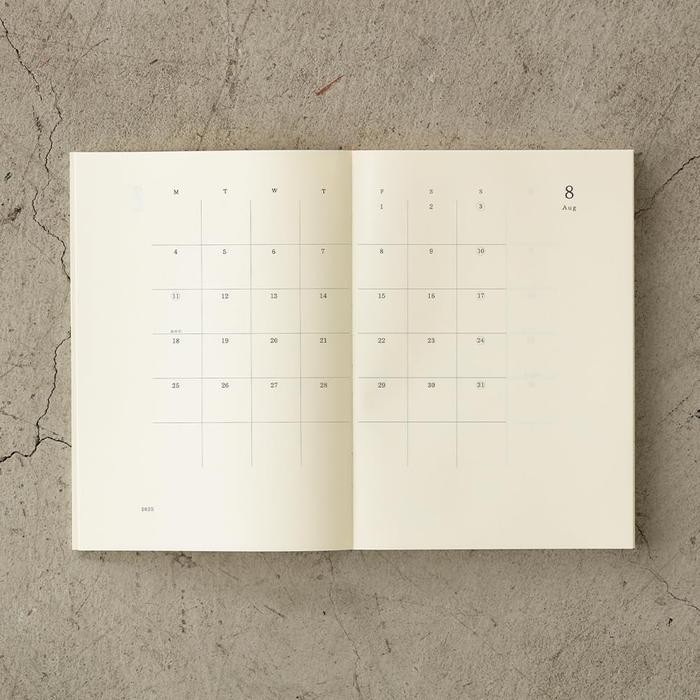 

Midori 2025 Monthly Block + Memo A5 Grid / Ruled Planner 2025 Preorder Handcarry Japan