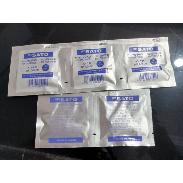 

SK-SATO 7238-04 Cartridge Pen (Violet)