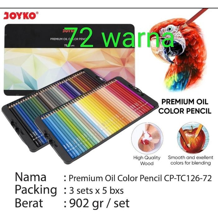 

premium oil color pencil cp tc 126-72 joyko