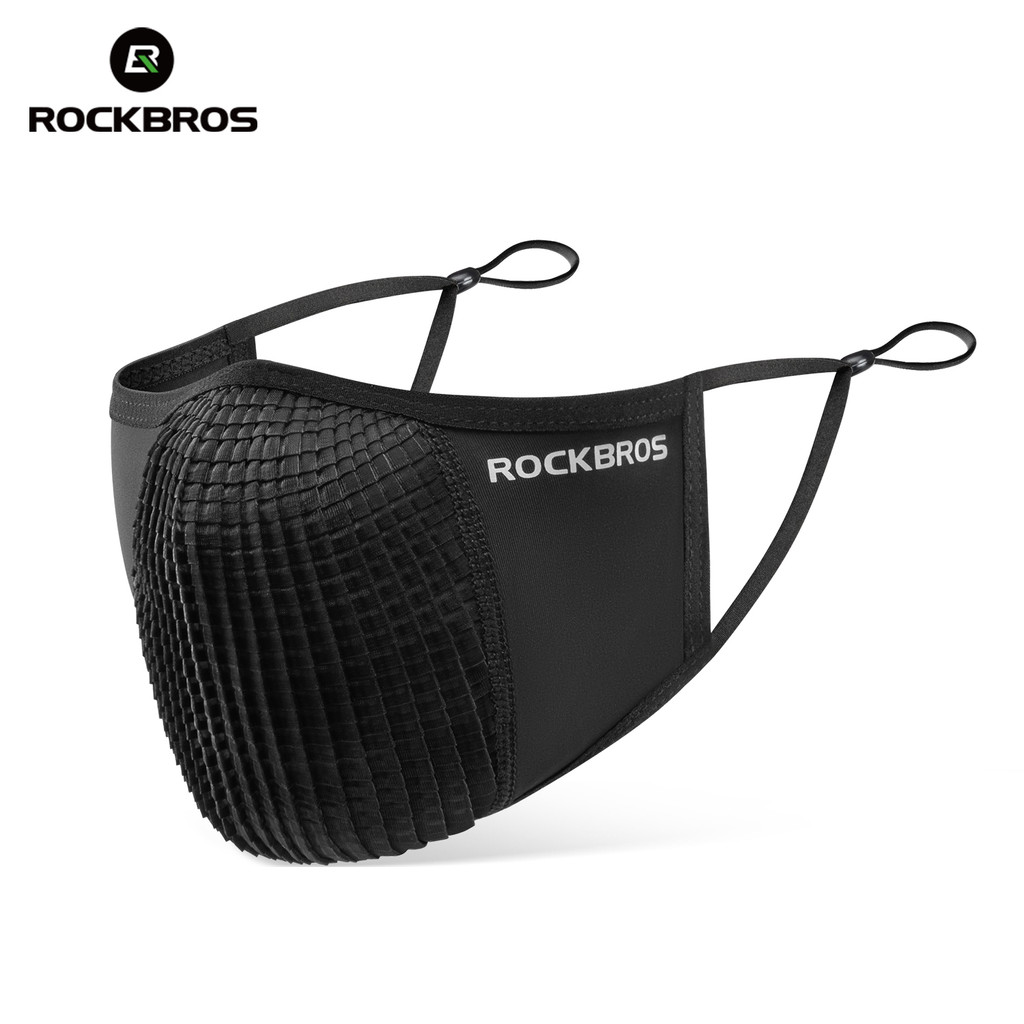 ROCKBROS Ice Silk Face Mask Washable Adjustable Cycling Face Mask UPF50+ Sun Protection Breathable