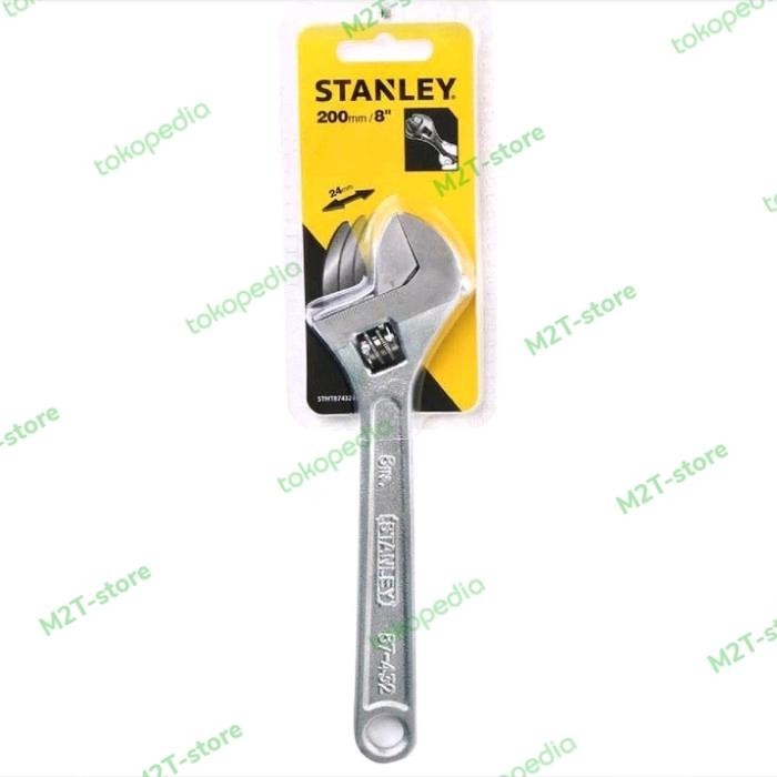 STANLEY 87-432-22 Adjustable Wrench 8" / Kunci Inggris 8"
