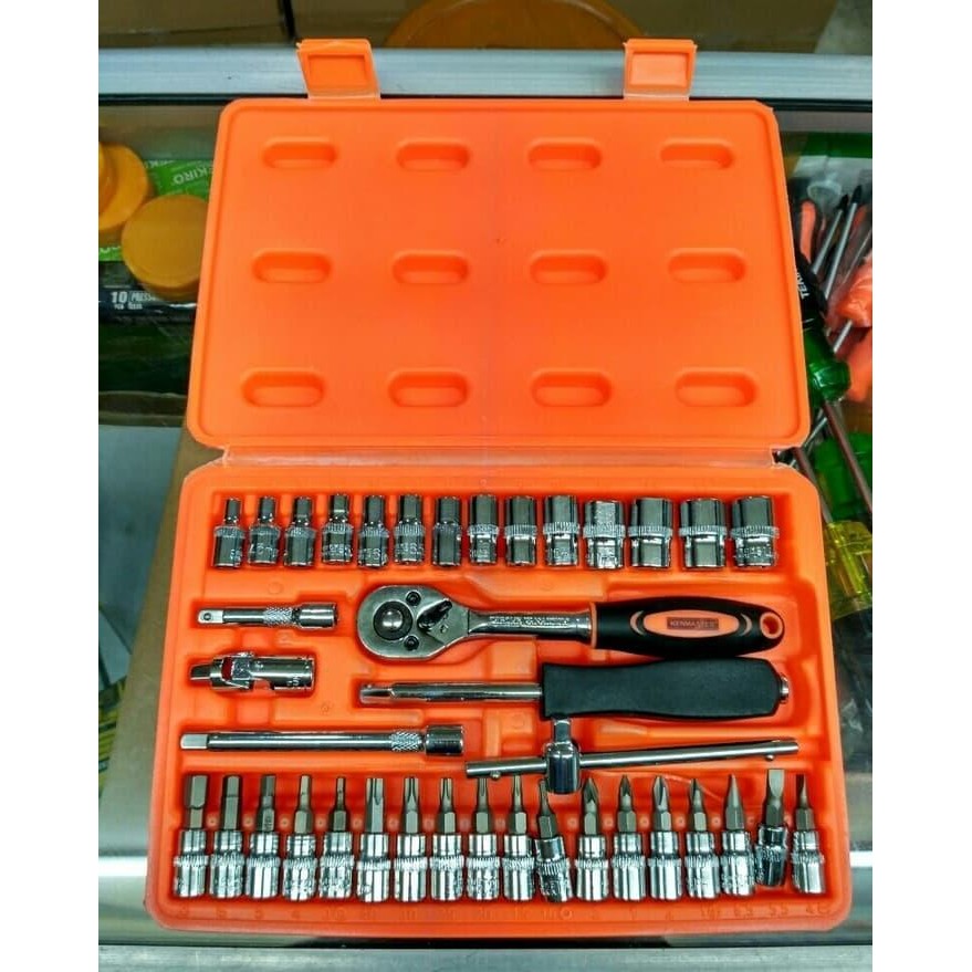 KUNCI SOK SET KENMASTER 38 PCS WRENCH KENMASTER KUNCI SHOCK