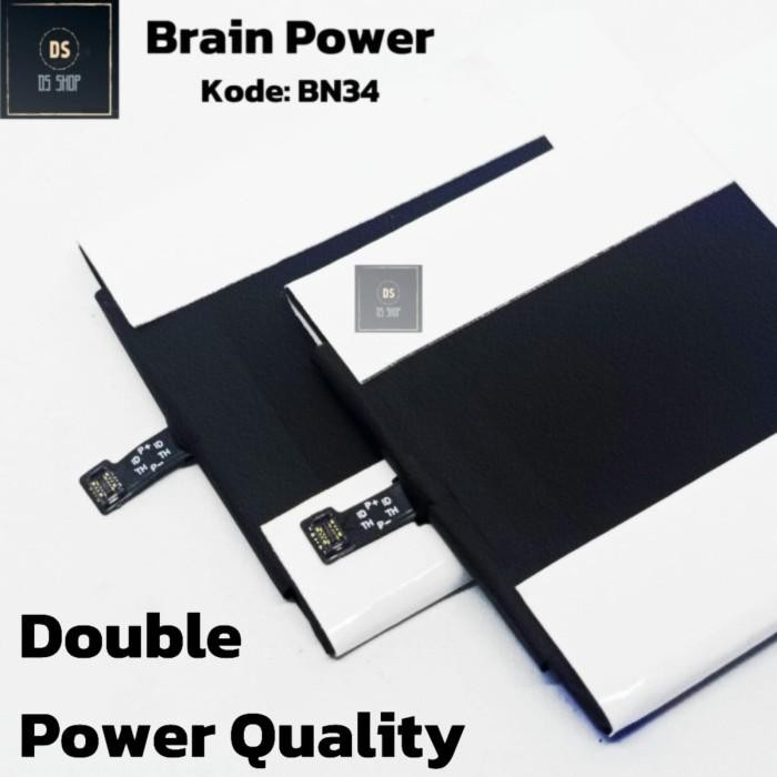 (Expert) Baterai Xiaomi Redmi 5a BN34 BN 34 Brain Power Double Power Ori batrai