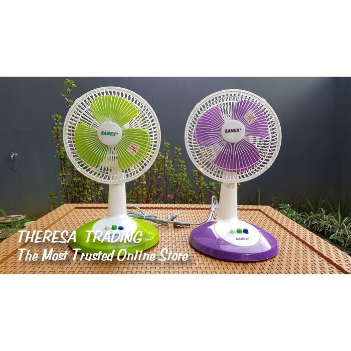 [Expert] KIPAS ANGIN MEJA DESK FAN SANEX 8 INCH LOW NOISE LOW WATT WITH GRILL
