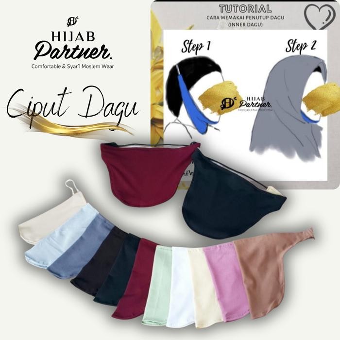Ciput dagu /Penutup Dagu pelengkap hijab menutup aurat dengan sempurna