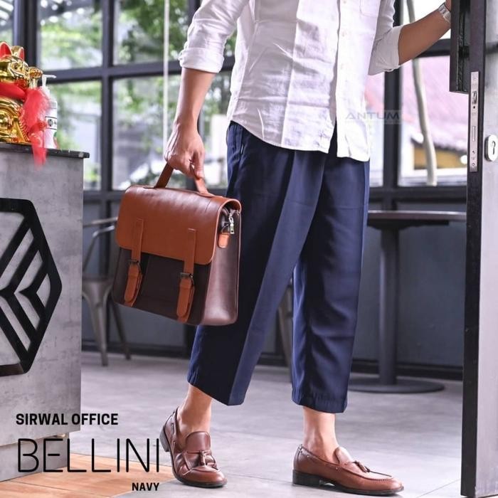 Sirwal Office Bellini Black ANTUM Celana Sirwal Kantor Cingkrang Hitam
