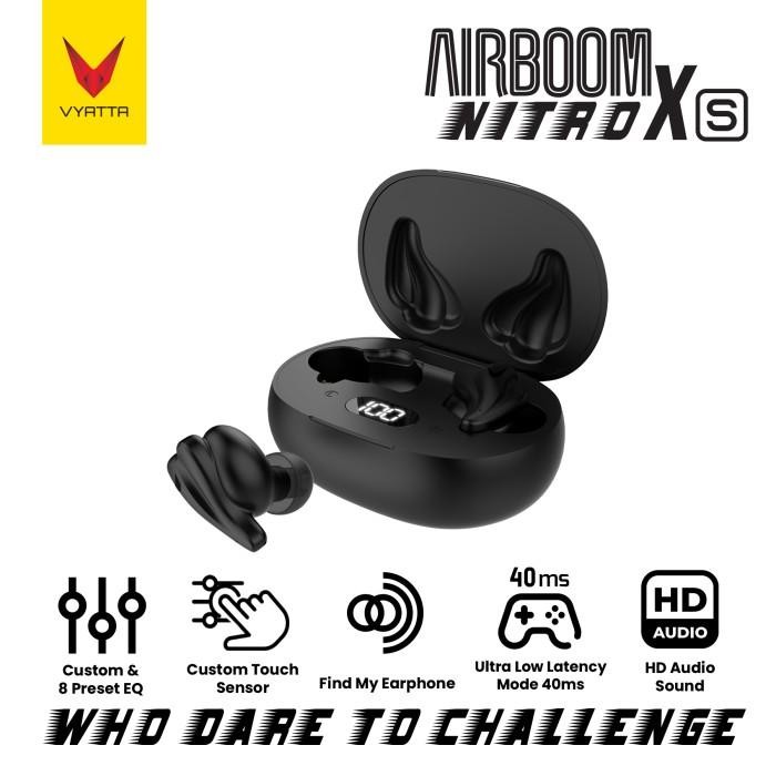 (Expert) VYATTA AIRBOOM NITRO XS TWS BLUETOOTH HEADSET EARPHONE GAMING
