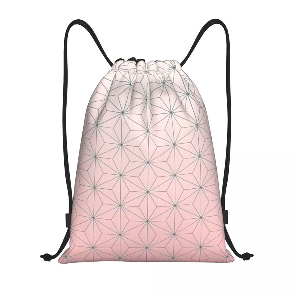 Kimetsu No Yaiba Anime Drawstring Backpack Gym Sports Sackpack Demon Slayer String Bag for Working