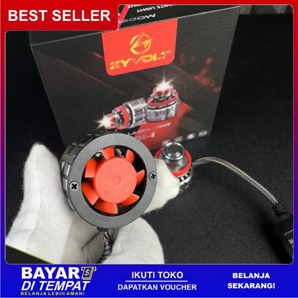 FREE ONGKIR ZYVOLT ZR1 LAMPU LED LASER MINI PROJECTOR MOBIL H7 H8 H11 H16 HB3 9005 HB4 SUPER BRIGHT
