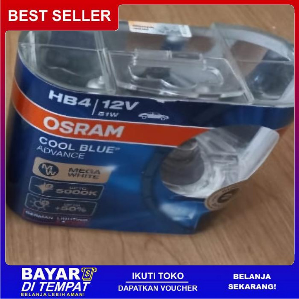 FREE ONGKIR BOHLAM OSRAM HB4 COOL BLUE DAN H3 NBR UNLIMITED BISA COD
