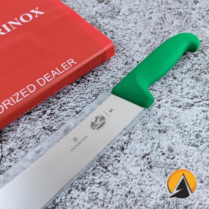 Pisau Butcher knife victorinox bullnose 25 cm original swiss green 5.7404.25
