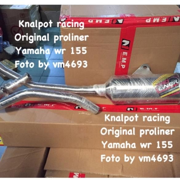 Knalpot yamaha wr155 original proliner knalpot racing wr155