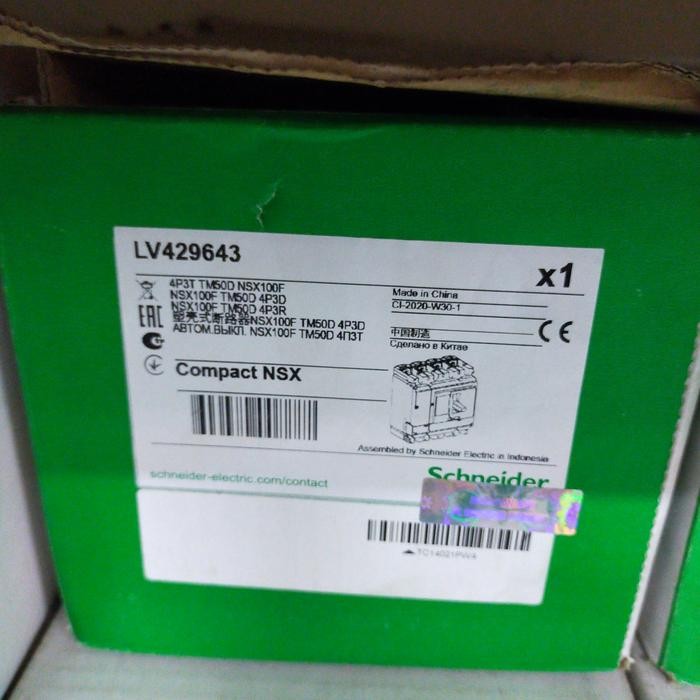 Terpopuler Mccb 36Ka Nsx100F 4P 25A Lv429646 Schneider