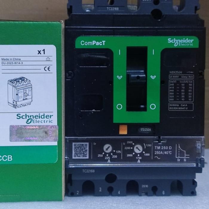 Gercep Mccb Breaker Nsx250F 3Pole 250A 36Ka Breaker Nsx250F 175-250A 250A