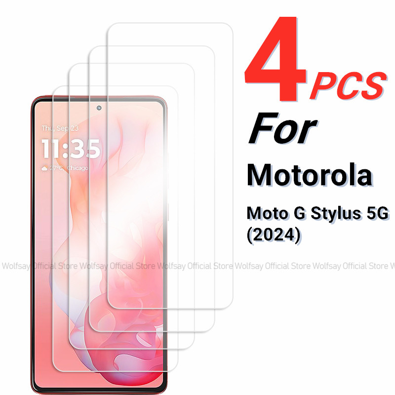 2/4Pcs Screen Protector For Motorola Moto G Stylus 5G 2024 Tempered Glass Motorola Moto G Stylus 5G