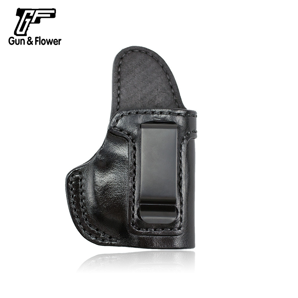 Gun&Flower Walther PPK Concealment Quick Draw Leather Pouch Case IWB Holster Carry Gun Holster