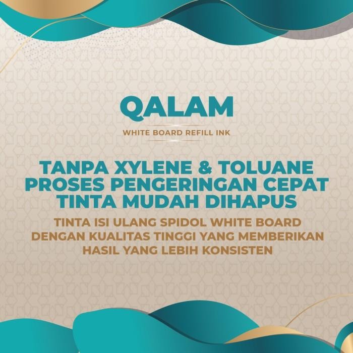 

Tinta Spidol Whiteboard Qalam 1 liter warna hitam Refill Tinta