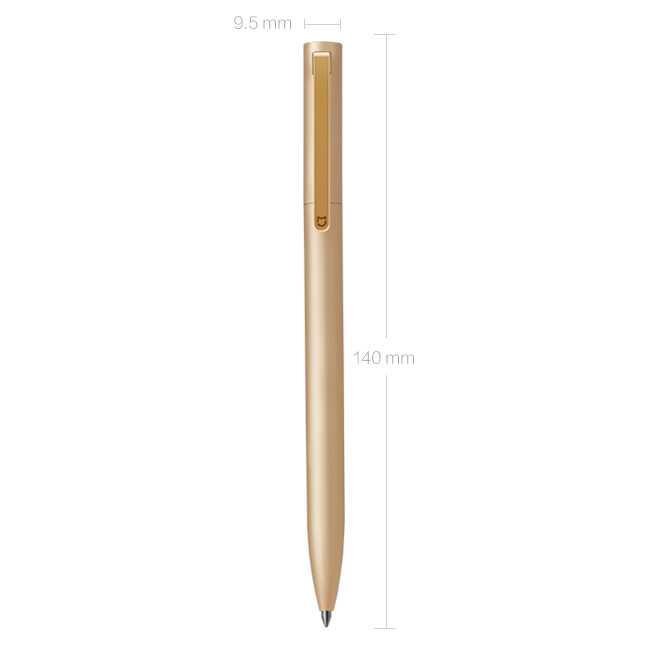 

Xiaomi Mi Jia Metal Signature Pen Pulpen Original Warna Gold