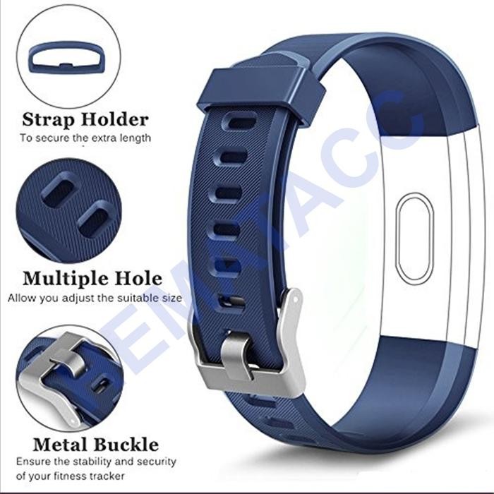 Tali Jam Berlubang Strap Smartwatch 115 Plus / ID115 / Vyatta Fitme Lite / B11 Smartband