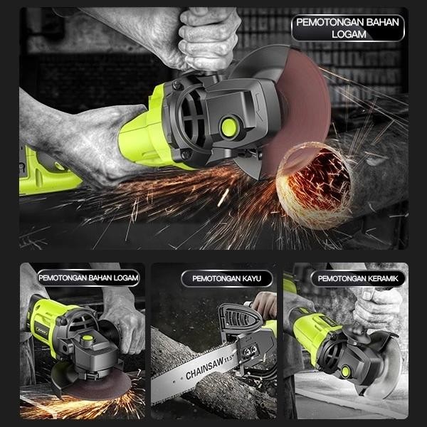 ZPER 9888VF Penggiling Baterai Tanpa Kabel Penggiling Sudut Penggiling Manual Murah ZP036