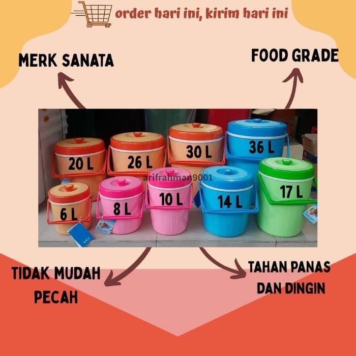 SANATA - Thermos Nasi/Ice Termos es/nasi 6-8-10-14-17-20-26-30-36 L