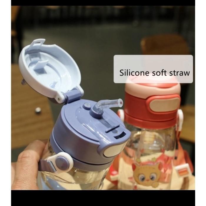 

(Expert) Botol Minum Anak Sedotan Tali Panjang Selempang TK SD BPA Free