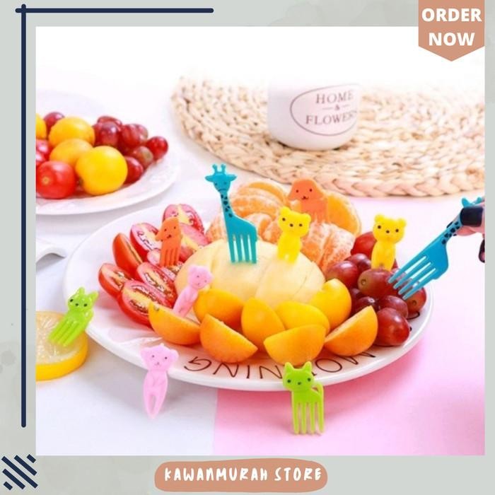 

(Expert) Tusuk Bento Karakter Binatang Lucu 5 Pcs / Food Picks Animals