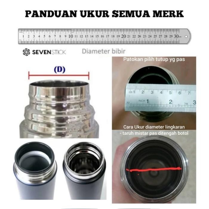 

(Expert) TUTUP TERMOS STAINLESS SHUMA OXONE 5,2 cm Besar 4,5 cm Kecil Flask