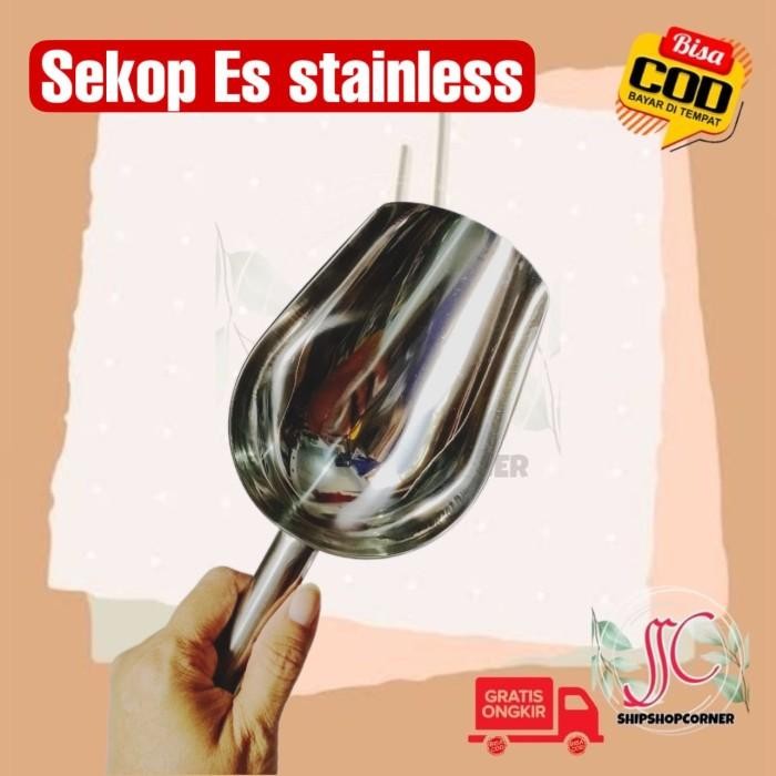 

(Expert) Sendok serok Es Batu Tepung Beras Stainless Steel Ice Cube Scoop