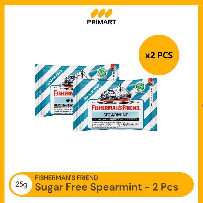 

(Allthebest) Fisherman's Friend Spearmint Permen Mint 25 gr - 2 Pcs