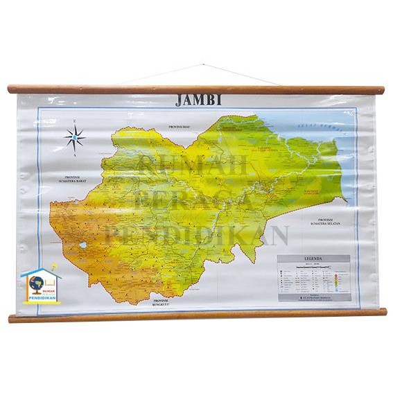

TERBARU! Peta Provinsi Jambi (Bingkai)