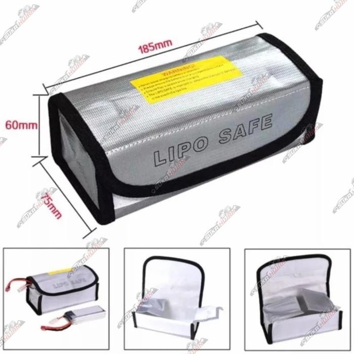 LIPO SAFE BAG FIREPROOF BATTERY BAG RC LIPO BAG STORAGE 185*75*60MM