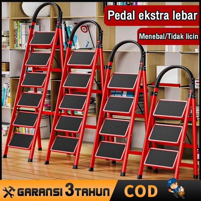 Tangga Lipat 3/4/5/6 Step Tangga Lipat Step Tangga Baja Rumah Tangga