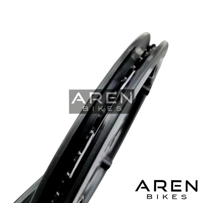 CRANK SINGLE 1 SPEED PLATINUM 46T 48T 46 48 T BESI GIR GEAR TENGAH SEPEDA SELI LIPAT MINION FIXIE