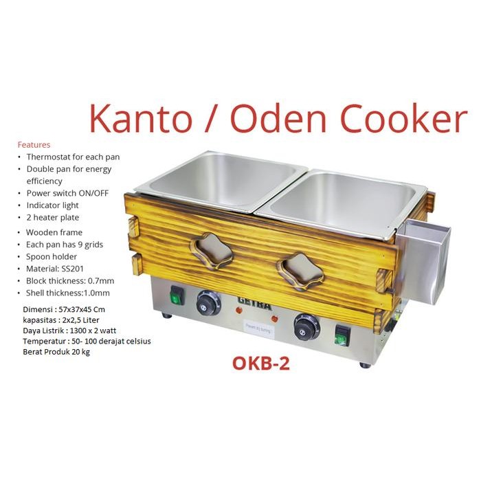 

Getra Kanto/ Oden Cooker OKB-2/ OKB2 / OKB 2