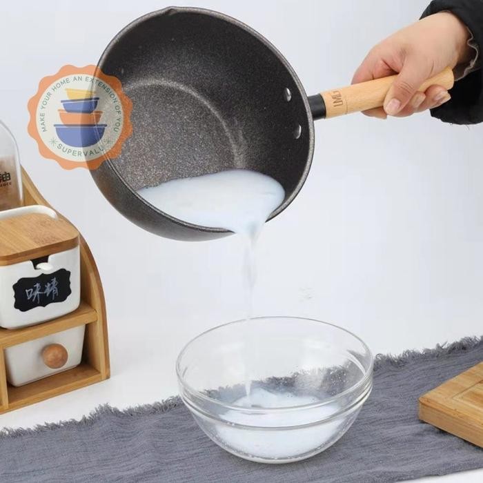 Panci Indomie, Panci Susu Stainless Hitam, Kualitas Import 20Cm/22Cm Gratisongkir