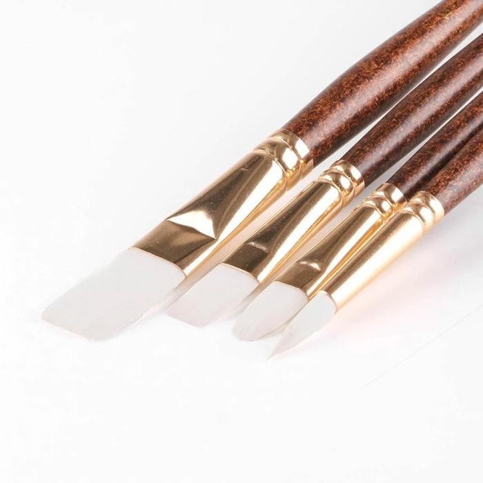 

SINOART TAKLON BRUSH 4-PCS SET LONG HANDLE