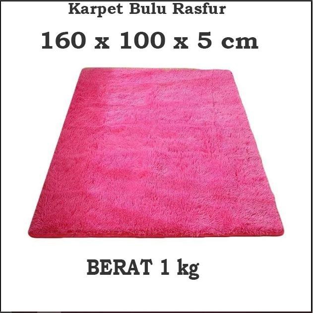

(Expert) Karpet Bulu Rasfur tebal 5 cm 160x100cm Busa HDP