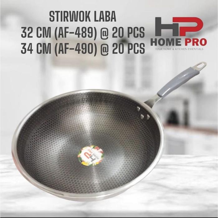 Rapa Home Pro Frypan Wajan Stainless Steel Honeycomb
