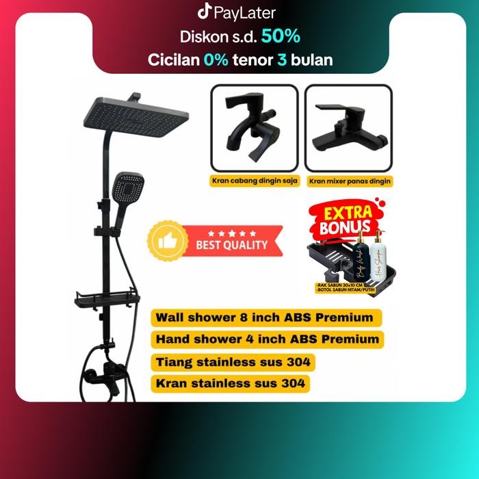 Terbagus Shower Tiang Set Shower Kamar Mandi Shower Set Komplit Shower Air Mandi Shower Column Keran