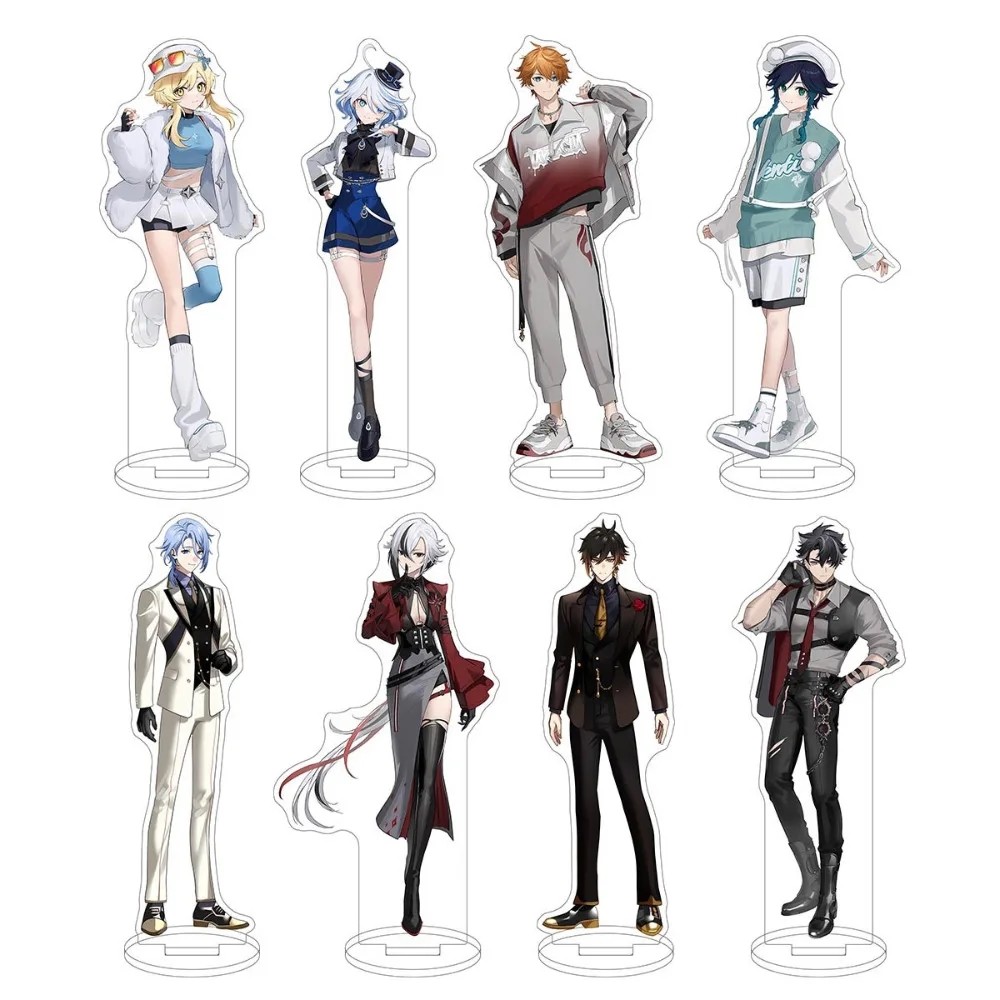 Yuan Shen Hoyofair Special Acrylic Figure Stand Model Plate Furina Arlecchino Kamisato Ayato Wendi