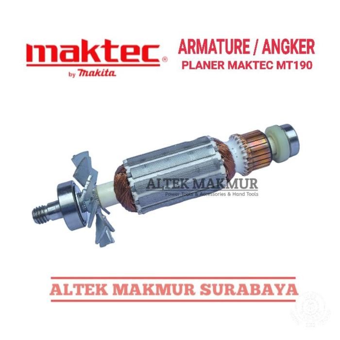 (Expert) Armature Mesin Planer Maktec MT190 / Angker Dinamo Pasah Kayu Maktec MT 190 / Rotor