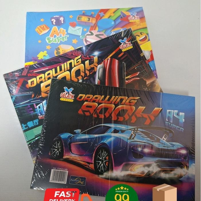

DRAWING BOOK A4 DODO/GELATIK KEMBAR/BUKU GAMBAR/BUKU MELUKIS/MEWARNAI KODE 411