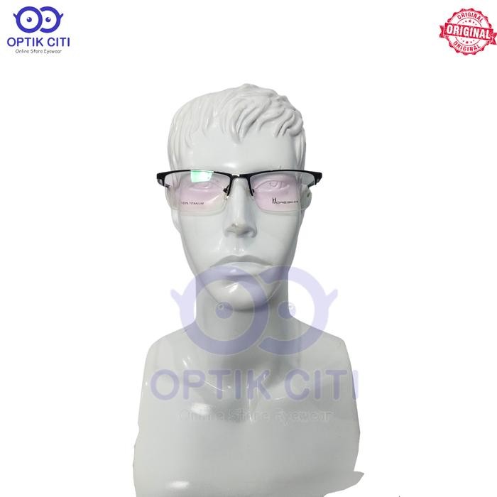 KACAMATA PRIA TITANIUM HALF FRAME MORESCHI M 4108 RINGAN ORIGINAL KODE 179