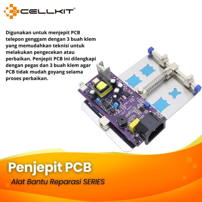 CELLKIT Penjepit PCB Holder PCB Board Handphone Universal + Lubang IC