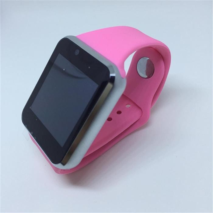 jam tangan a1 smartwat hp android smart wat anak digital pink jam